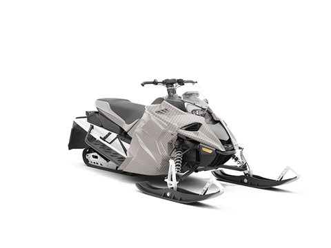 Rwraps™ 3D Carbon Fiber Silver Snowmobile Wraps