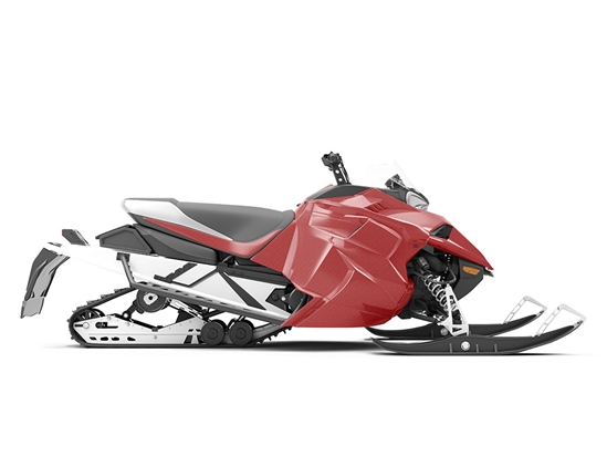 Rwraps 4D Carbon Fiber Red Do-It-Yourself Snowmobile Wraps