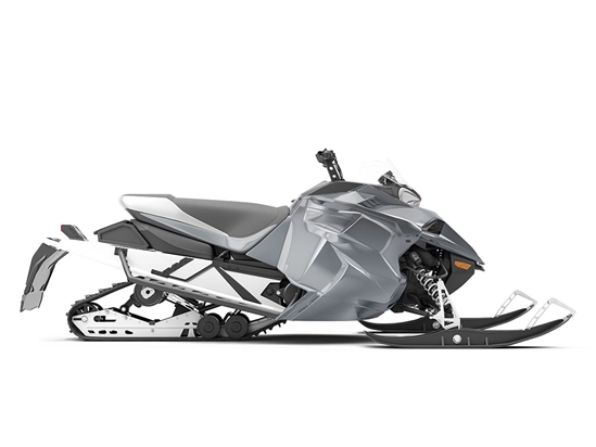 Rwraps Matte Chrome Dark Gray Fog (Metallic) Do-It-Yourself Snowmobile Wraps