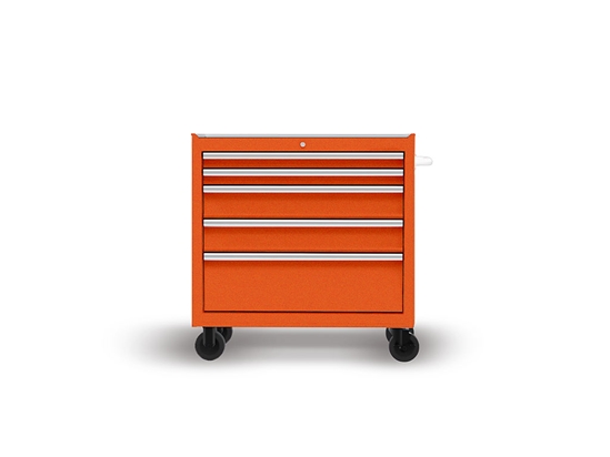 Rwraps Gloss Metallic Fire Orange DIY Tool Cabinet Wraps