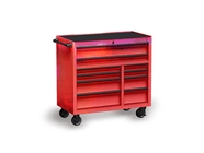 Rwraps Holographic Chrome Red Neochrome Tool Cabinet Wrap