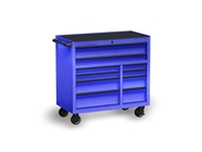 Rwraps Matte Chrome Blue Tool Cabinet Wrap