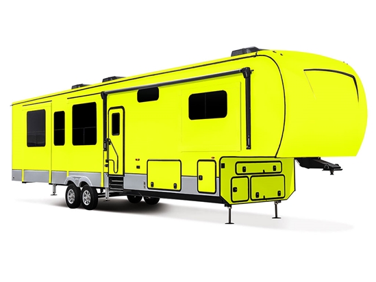 3M 1080 Satin Neon Fluorescent Yellow Do-It-Yourself 5th Wheel Travel Trailer Wraps