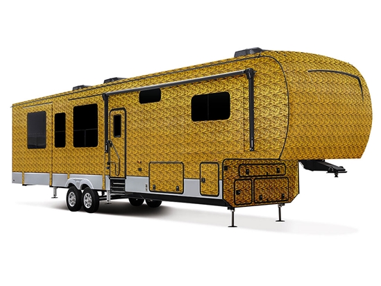 Rwraps 3D Carbon Fiber Gold (Digital) Do-It-Yourself 5th Wheel Travel Trailer Wraps