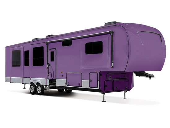 Rwraps 3D Carbon Fiber Purple Truck Camper Vinyl Wraps