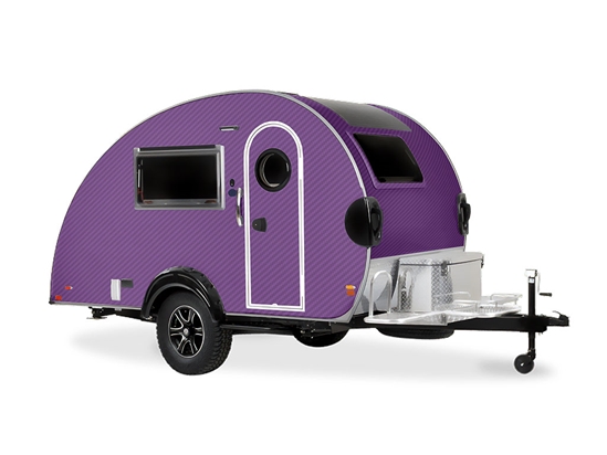 Rwraps 3D Carbon Fiber Purple Do-It-Yourself Truck Camper Wraps