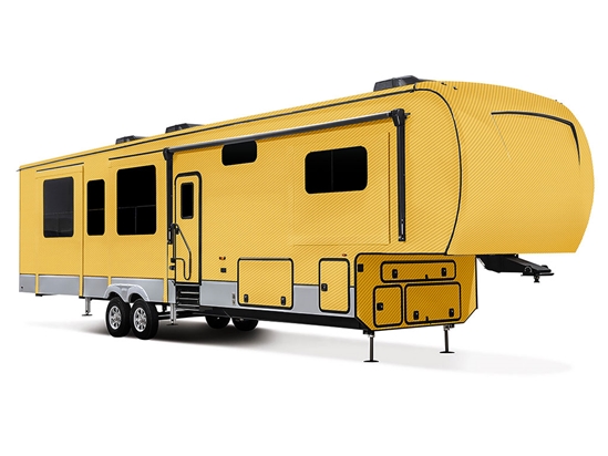 Rwraps 3D Carbon Fiber Yellow Truck Camper Vinyl Wraps