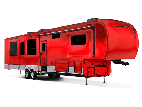 Rwraps Chrome Red Do-It-Yourself 5th Wheel Travel Trailer Wraps