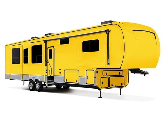 Rwraps Gloss Metallic Yellow Do-It-Yourself 5th Wheel Travel Trailer Wraps