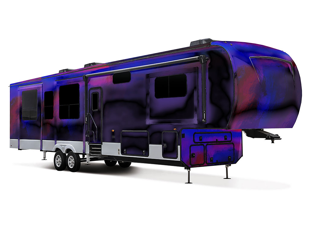 Rwraps Holographic Chrome Purple Neochrome Do-It-Yourself 5th Wheel Travel Trailer Wraps