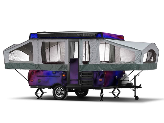 Rwraps Holographic Chrome Purple Neochrome DIY Truck Camper Wraps