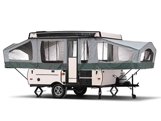 Rwraps Pearlescent Gloss White Pop-Up Camper