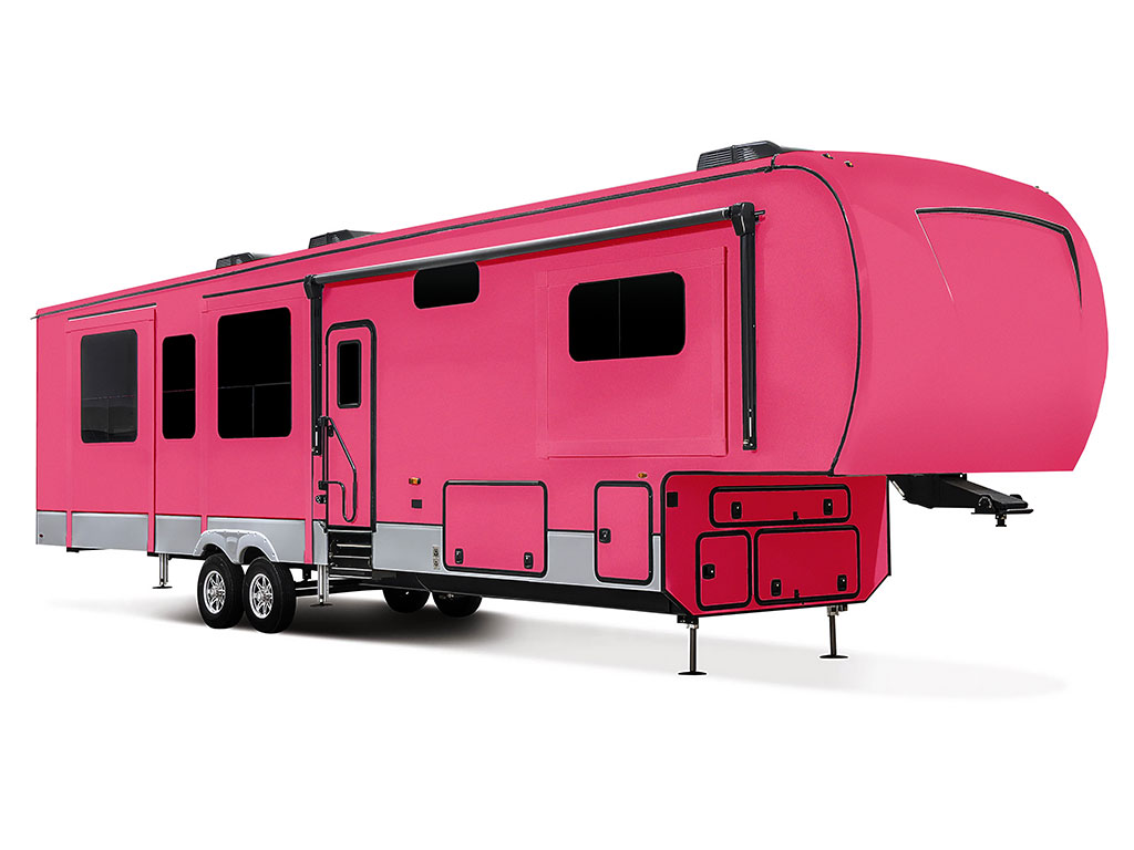 Rwraps Satin Metallic Pink Do-It-Yourself 5th Wheel Travel Trailer Wraps