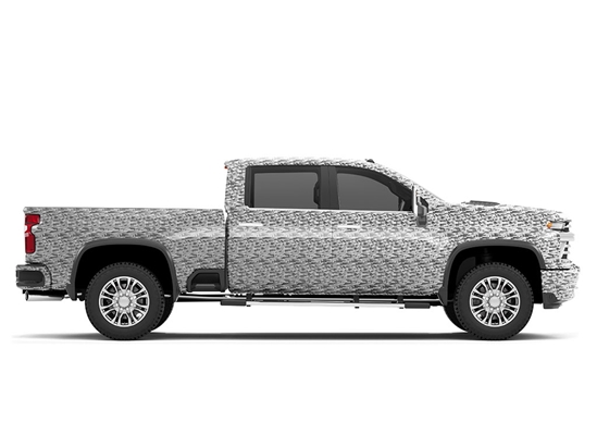 Rwraps 3D Carbon Fiber Silver (Digital) Do-It-Yourself Truck Wraps