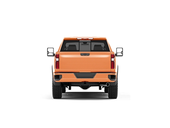 Rwraps 3D Carbon Fiber Orange Truck Vinyl Wraps