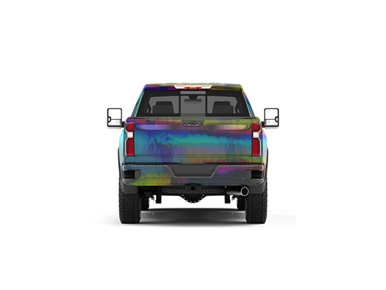 Rwraps Holographic Chrome Black Neochrome Truck Vinyl Wraps