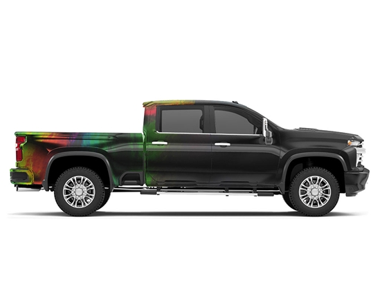 Rwraps Holographic Chrome Black Neochrome Do-It-Yourself Truck Wraps
