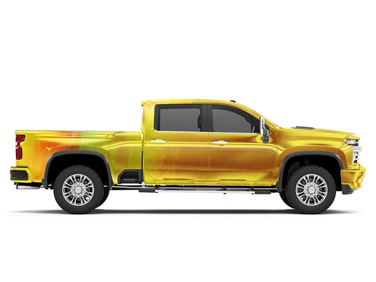 Rwraps Holographic Chrome Gold Neochrome Do-It-Yourself Truck Wraps