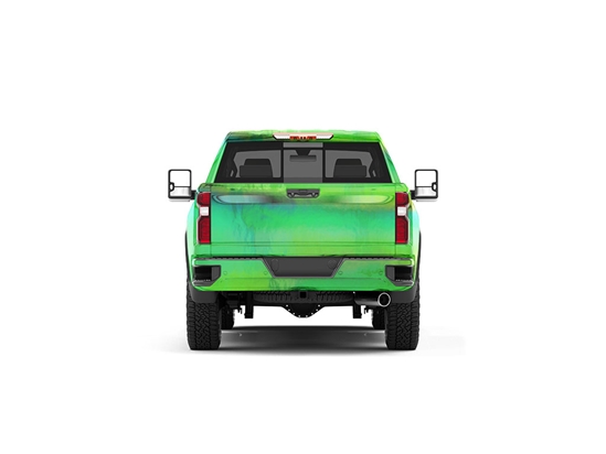 Rwraps Holographic Chrome Green Neochrome Truck Vinyl Wraps