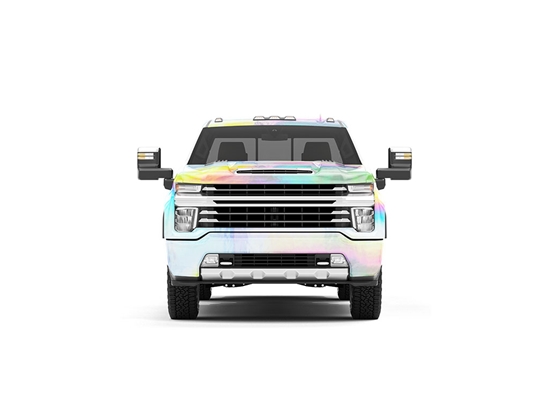 Rwraps Holographic Chrome Silver Neochrome DIY Truck Wraps
