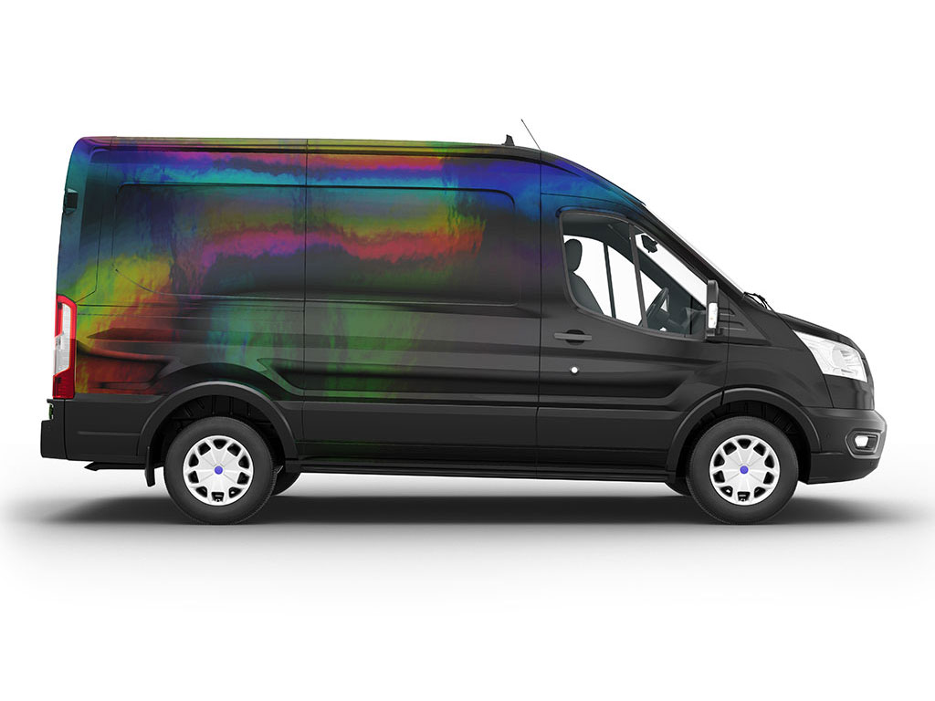 Rwraps Holographic Chrome Black Neochrome Do-It-Yourself Van Wraps
