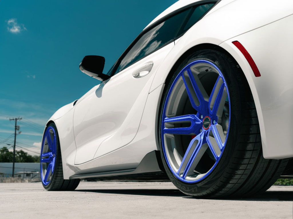 3M™ 1080 Gloss Cosmic Blue Wrapped Rim Example