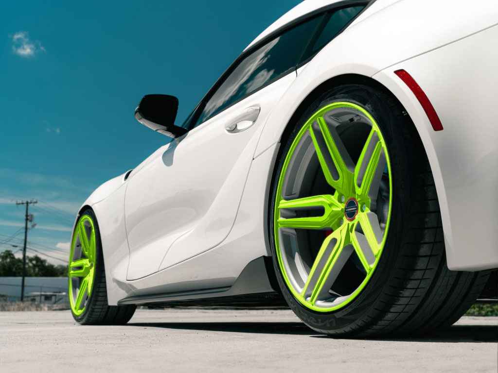 3M™ 2080 Gloss Light Green Wrapped Rim Example