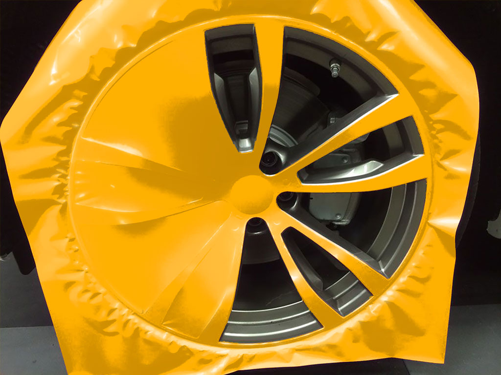 3M™ 2080 Gloss Sunflower Yellow Custom Wheel Installation Process