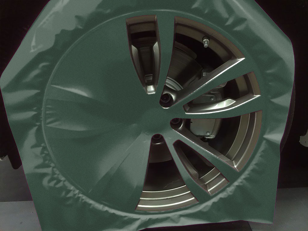 3M™ 2080 Matte Pine Green Metallic Custom Wheel Installation Process