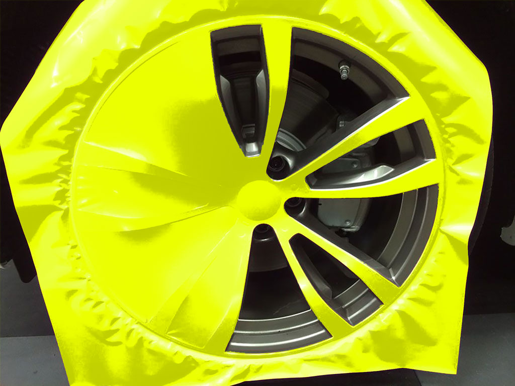 3M™ 1080 Satin Neon Fluorescent Yellow Custom Wheel Installation Process