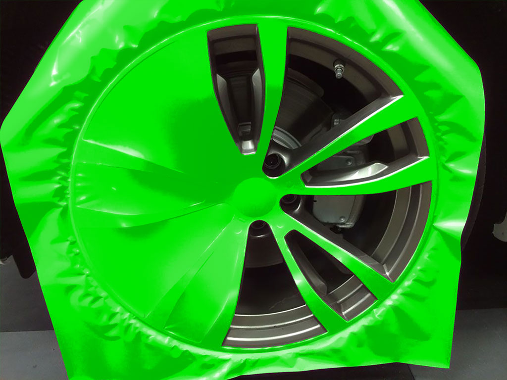 3M™ 1080 Satin Neon Fluorescent Green Custom Wheel Installation Process