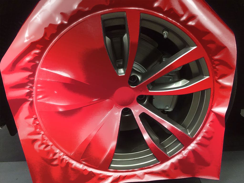 Avery Dennison™ SF 100 Red Chrome Custom Wheel Installation Process