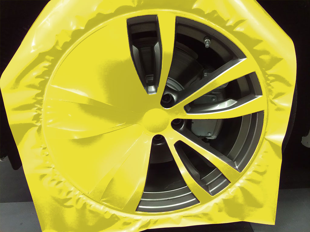Avery Dennison™ SW900 Gloss Ambulance Yellow Custom Wheel Installation Process