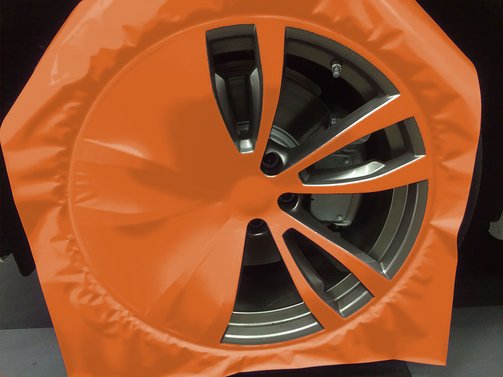 Avery Dennison™ SW900 Matte Orange Custom Wheel Installation Process