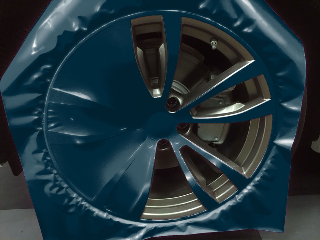 Avery Dennison™ SW900 Gloss Metallic Dark Blue Custom Wheel Installation Process