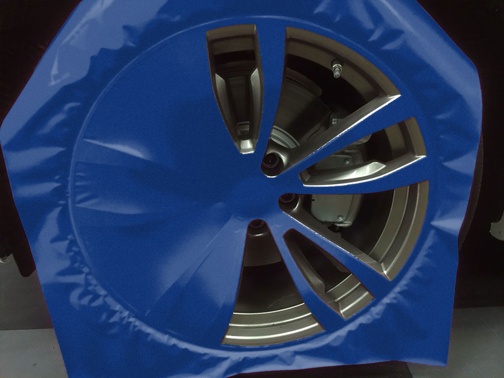 Avery Dennison™ SW900 Matte Metallic Brilliant Blue Custom Wheel Installation Process