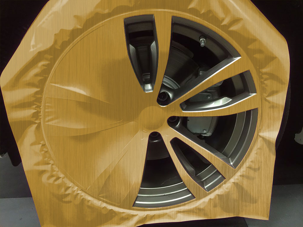 ORACAL® 975 Brushed Aluminum Gold Custom Wheel Installation Process