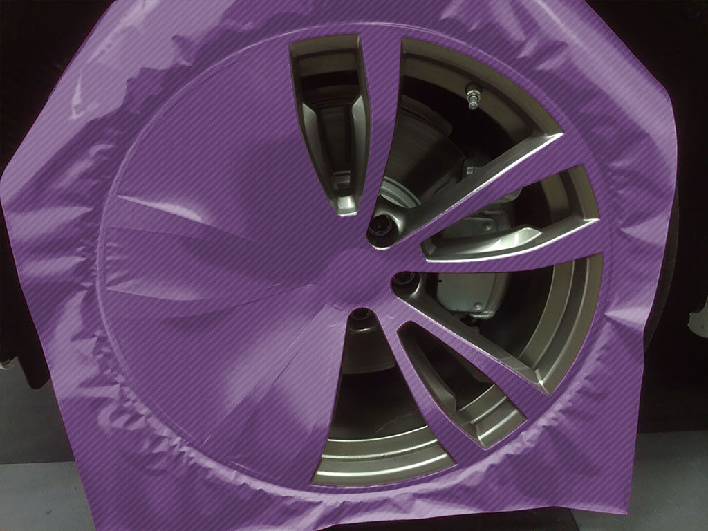 Rwraps™ 3D Carbon Fiber Purple Custom Wheel Installation Process