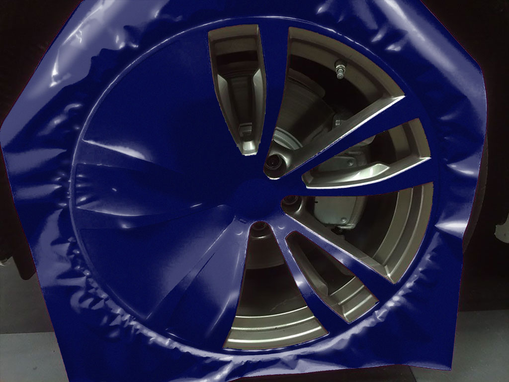 Rwraps™ Gloss Metallic Blueberry Custom Wheel Installation Process