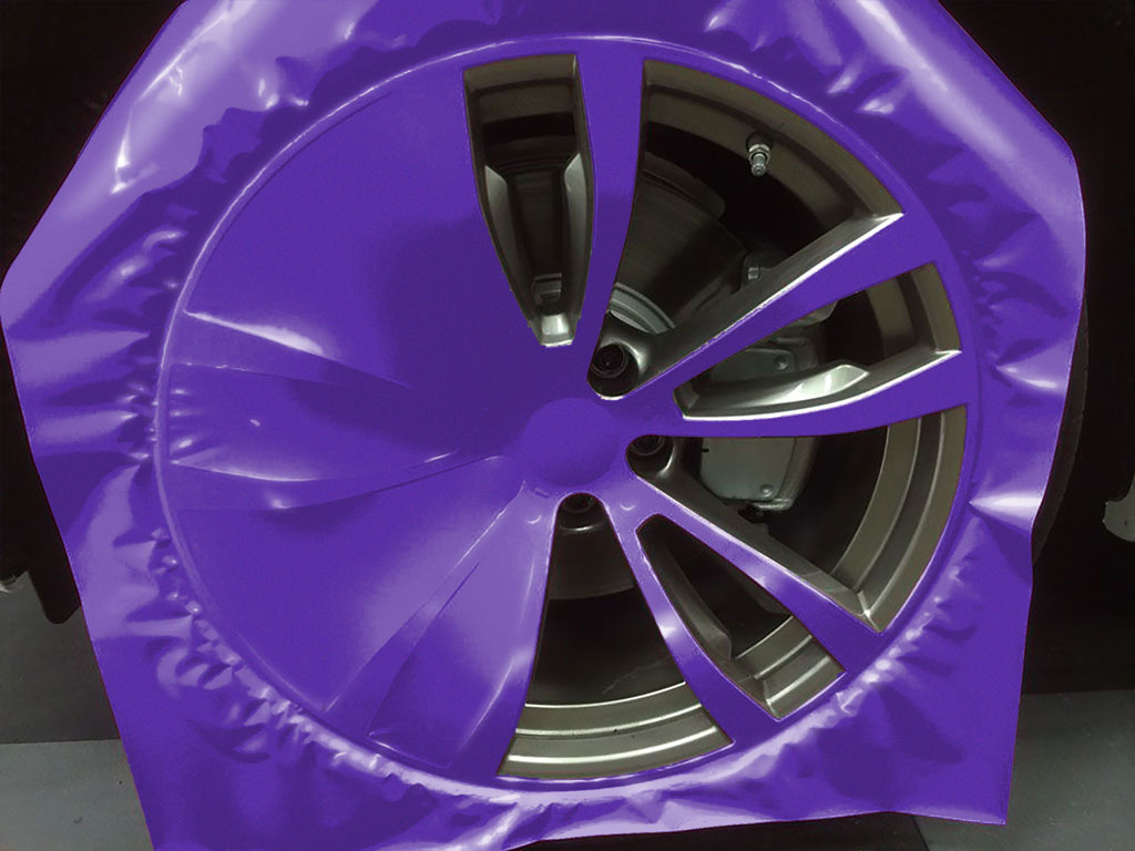 Rwraps™ Gloss Metallic Dark Purple Custom Wheel Installation Process