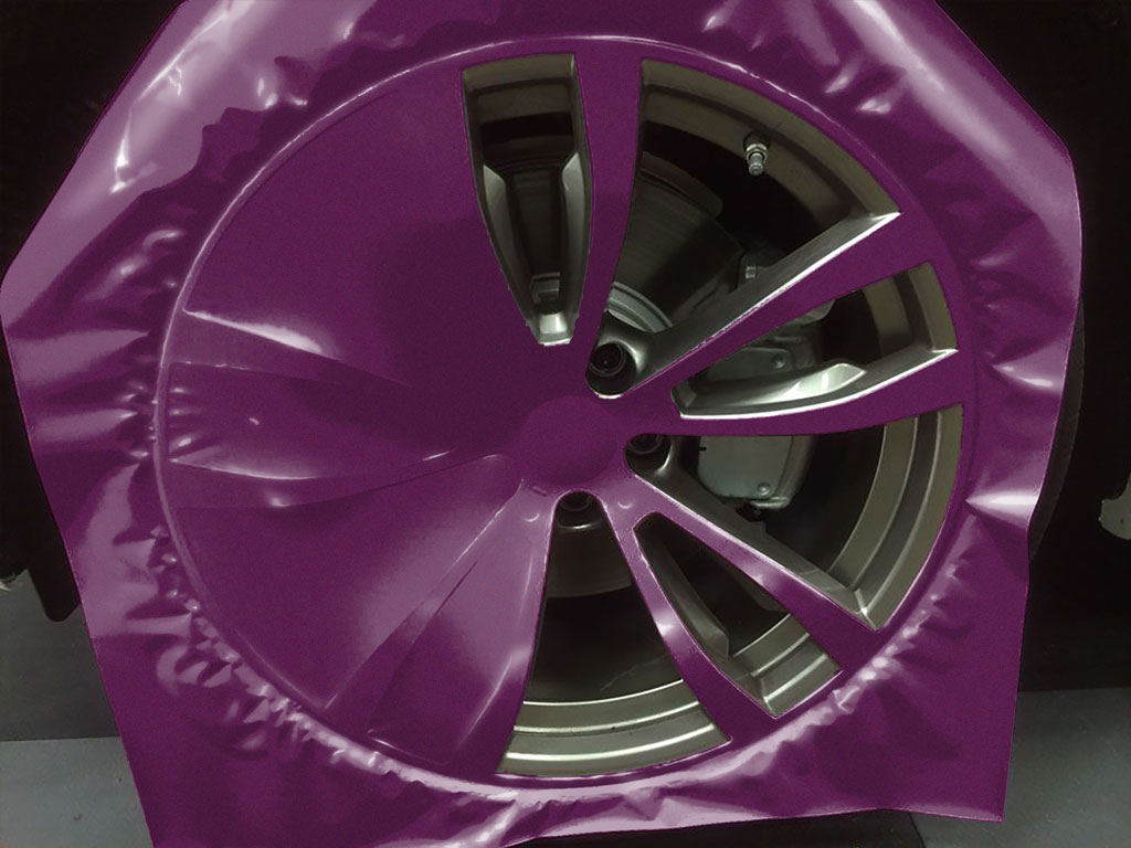 Rwraps™ Gloss Metallic Grape Custom Wheel Installation Process