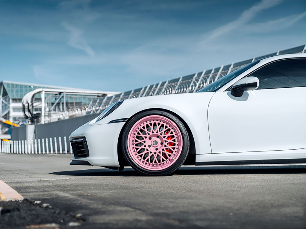 Rwraps™ Gloss Pink Wrapped Rim Example
