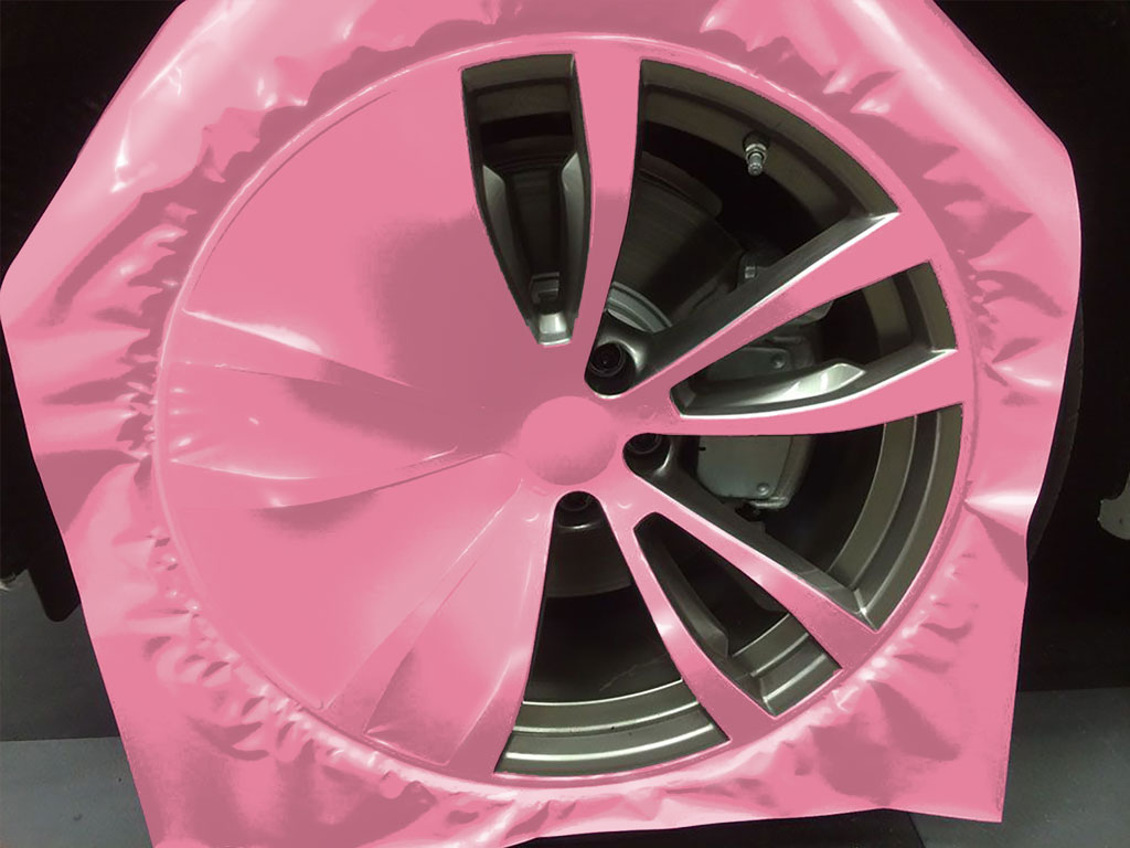 Rwraps™ Gloss Pink Custom Wheel Installation Process