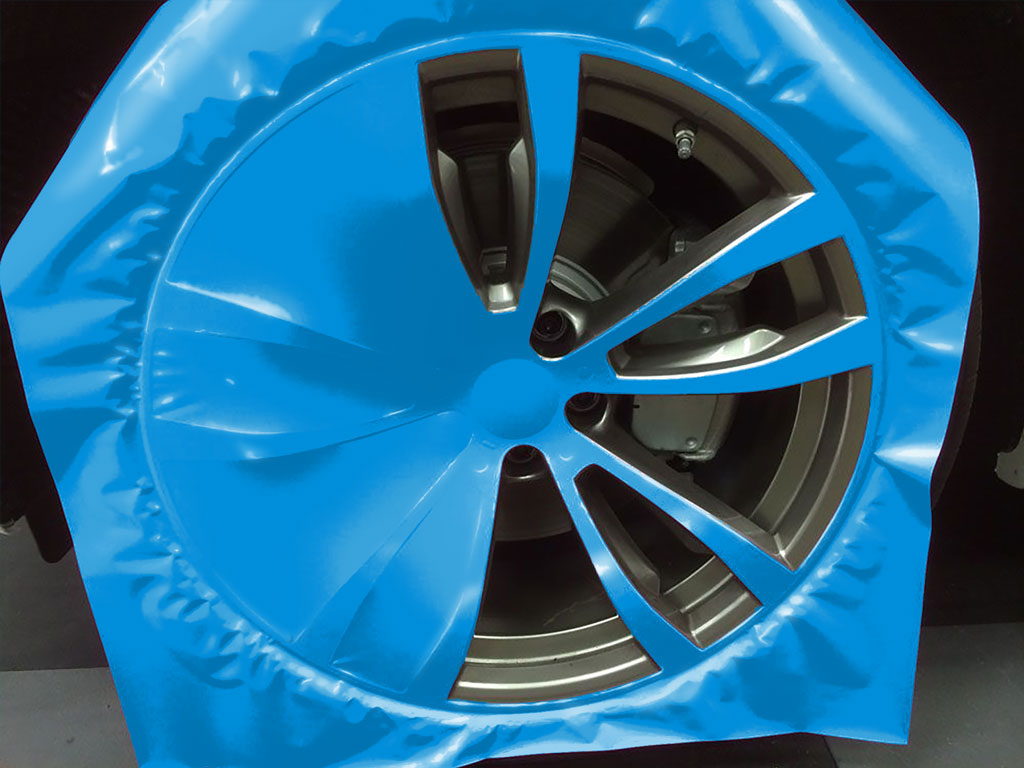 Rwraps™ Gloss Sea Blue Custom Wheel Installation Process