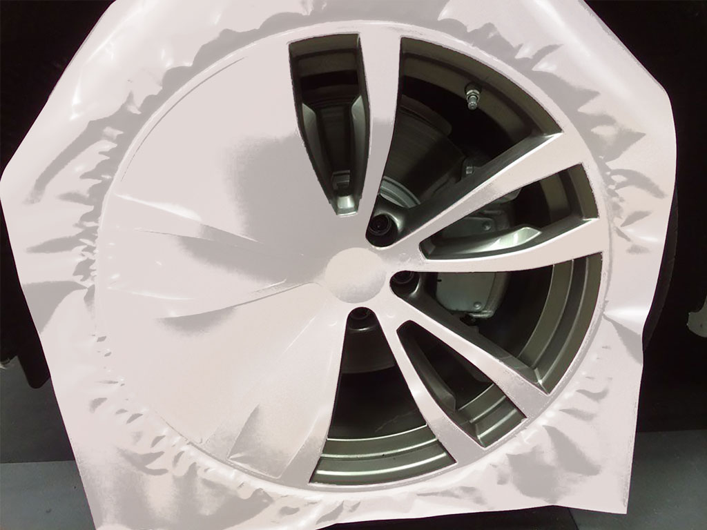 Rwraps™ Pearlescent Gloss White Custom Wheel Installation Process